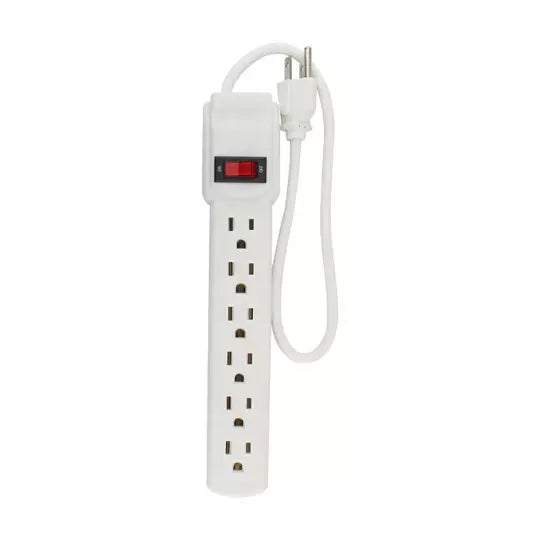 Multicontacto Santul blanco 6 entradas c /luz indicadora