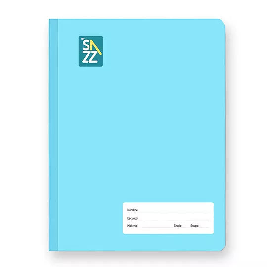 Cuaderno profesional SAZZ Unicolor cosid o raya con 100 hojas