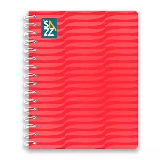 Cuaderno forma francesa SAZZ Classic dob le arillo raya con 100 hojas