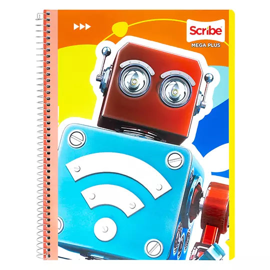 Cuaderno profesional SCRIBE Mega plus cu adro grande (7 mm) con 100 hojas