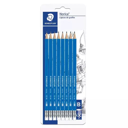 Lápiz de grafito Staedtler hexagonal Nor ica HB #2 caja con 12 piezas