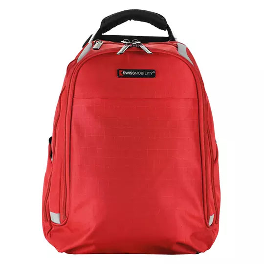 LM-Mochila porta laptop Swissmobility ZI ON 15.6" color rojo