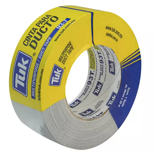 Cinta ducto 93T TUK 48mm x 50m, colorgri s, 1 pza