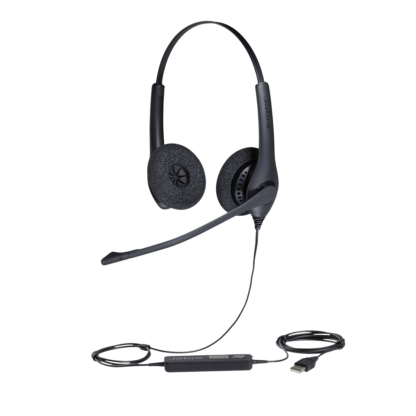 Auriculares Jabra BIZ 1500 Cableado Sobre la cabeza Estéreo - Negro - Binaural - Supra-aural - 32Ohm - 20Hz a 6.80kHz - 230cm Cable - Cancelación de ruido - USB