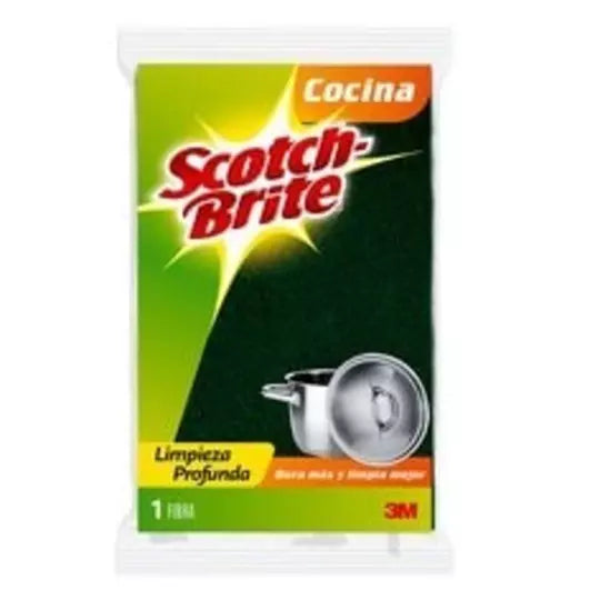 Fibra verde Scotch-brite 3M tamaño grand e (150x10.7x120 MM)