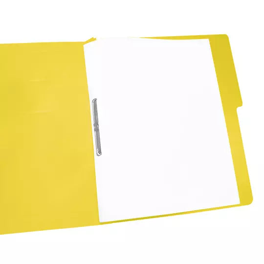 Carpeta pressboard Accopress sh ACCO car ta color amarillo con broche de 8 cm