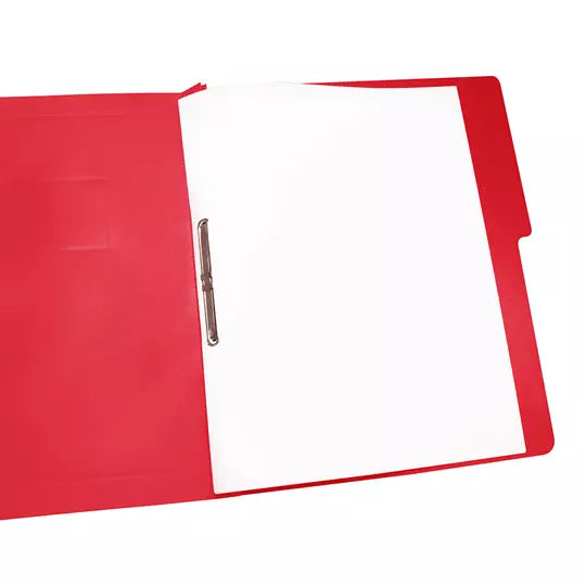 Carpeta pressboard Accopress sh ACCO car ta color rojo con broche de 8 cm