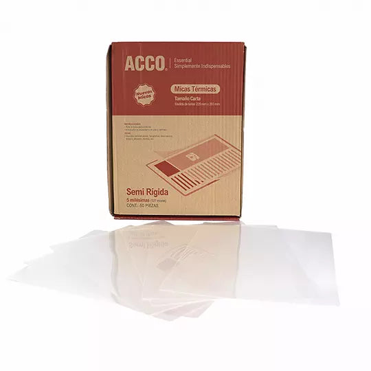 Mica térmica ACCO carta 5 milésimas 50 p iezas