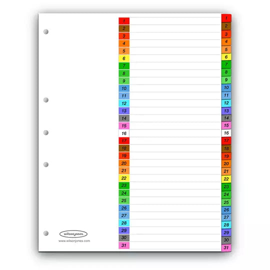 Separador multidex 31 divisiones ACCO ta maño carta