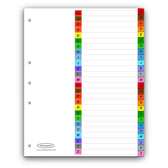 Separador multidex alfabético a-z ACCO t amaño carta