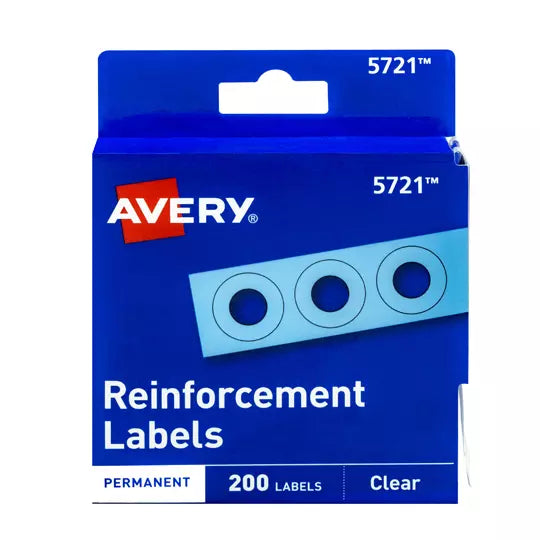 Refuerzos de hojas AVERY color transpare nte