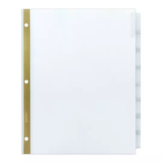 Separador blanco carta 8 divisiones AVER Y tecnología laser/inkjet