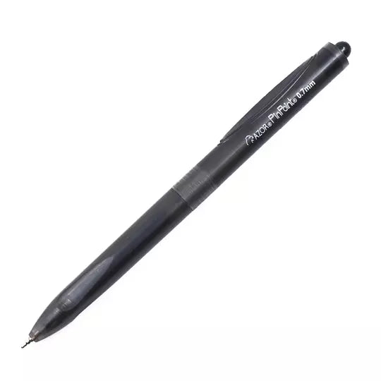 Bolígrafo fino retráctil Pin Point Gel 0 .7 mm color negro blíster c/2 piezas