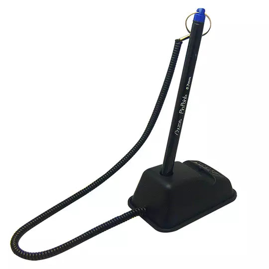 Base para bolígrafo Pin Point incluye 3 bolígrafos color azul punto fino