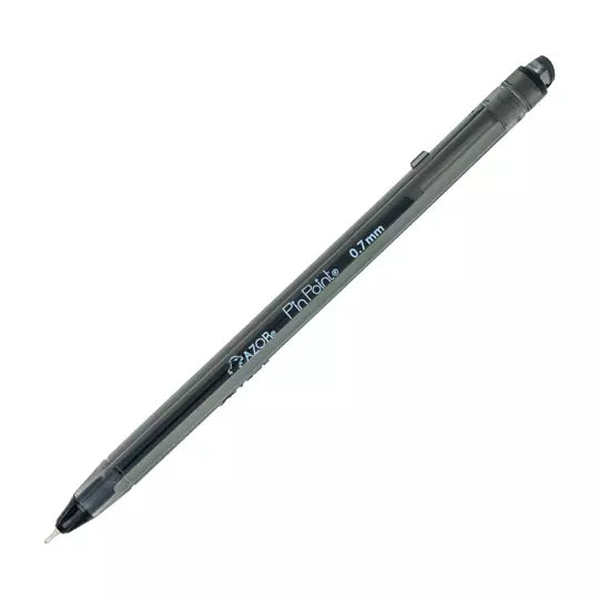 Bolígrafo fino Pin Point 0.7 mm color ne gro caja con 12 pzas