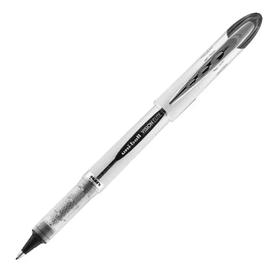 Bolígrafo antifraude mediano Uni Ball Vi sion Elite 0.8 mm color negro blíster