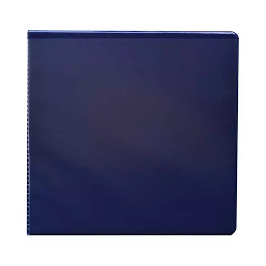 Carpeta panorámica con cristal Kinera ca rta herraje de 2 pulgadas "O" color azul