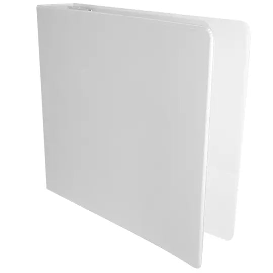 Carpeta panorámica con cristal Kinera ca rta herraje 2 pulgadas "O" color blanco