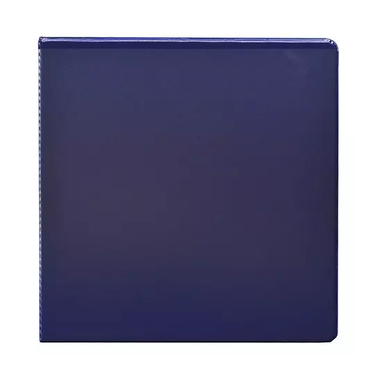 Carpeta panorámica con cristal Kinera ca rta herraje 1.5 pulgadas "O" color azul