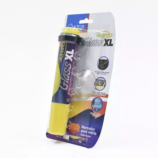 Marcador para vidrio Aquarelo Glass XL p unta cincel 16 mm color amarillo blíster