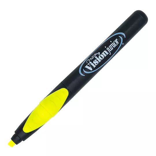 Resaltador de texto Vision Junior punta cincel 4 mm amarillo caja con 12 pzas