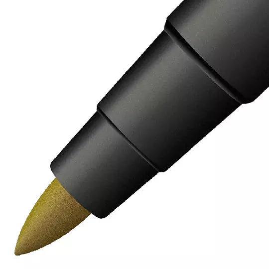 Marcador permanente fino Signal Metalink punta bala 1.3 mm color dorado blíster