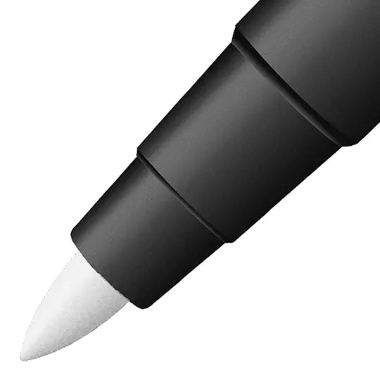 Marcador permanente fino Signal Metalink punta bala 1.3 mm color blanco blíster