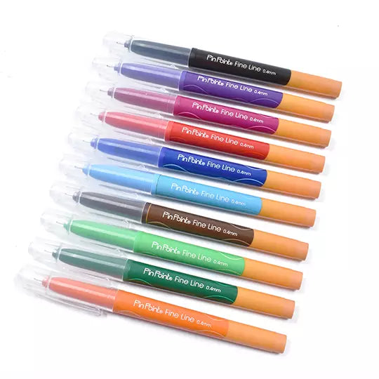 Rotulador ultrafino Azor Fine Line 0.4 m m colores surtidos estuche con 10 piezas