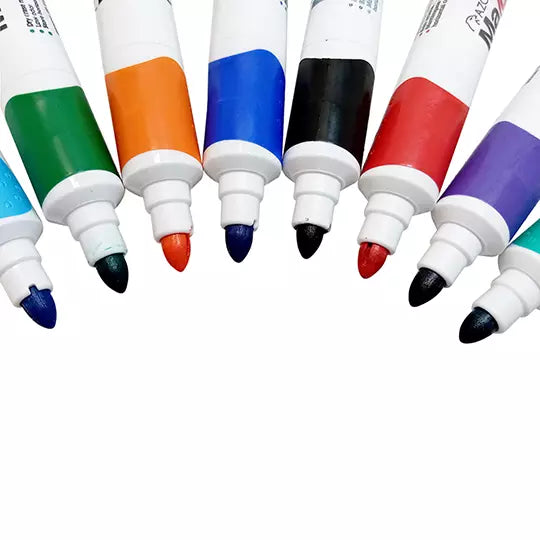 Marcador Magistral Grip punta bala 4 mm colores surtidos empaque con 8 pzas
