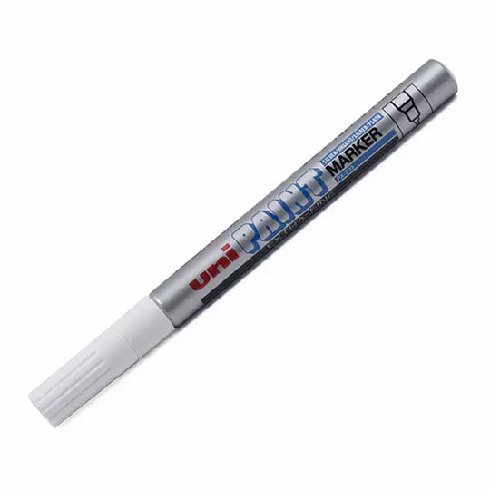 Marcador permanente UniPaint punto extra fino 1 mm color plata blíster