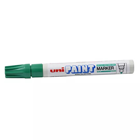 Marcador permanente UniPaint punta bala color verde blíster