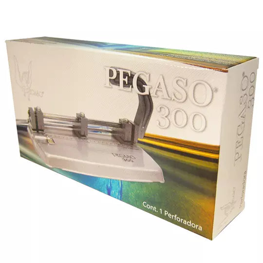 Perforadora metálica Pegaso 300 de 3 ori ficios perfora hasta 30 hojas
