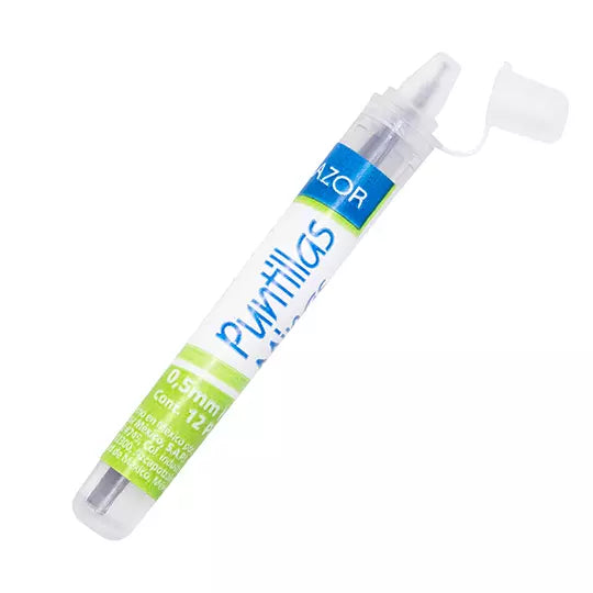 Puntillas para lapicero Azor de 0.5 mm t ubo con 12 puntillas