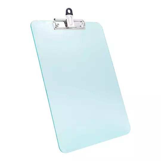 Tabla de plástico Sablón con I-Clip metá lico tamaño carta color verde