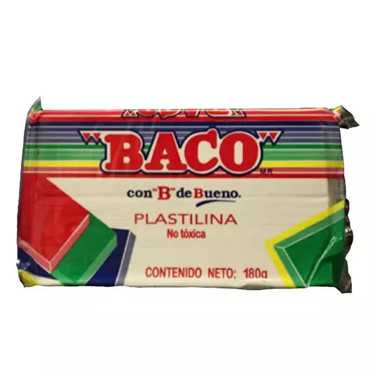 Marqueta de plastilina BACO color blanco 180 gramos