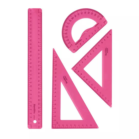 JUEGO DE GEOMETRIA BARRILITO FLEXIBLE 1 BLISTER