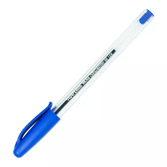 Boligrafo ST kilometrico azul punto medi ano caja con 12 piezas