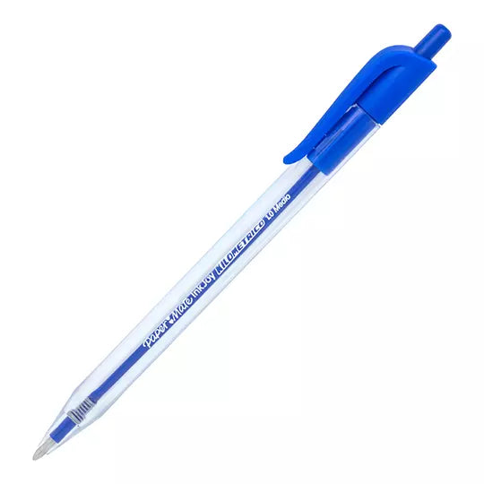 Boligrafo RT kilometrico azul punto medi ano caja con 12 piezas