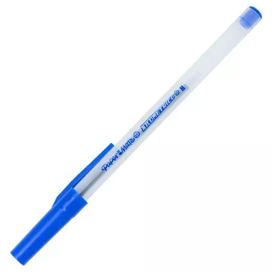 Bolígrafo Papermate Kilometrico Económico Color Azul C/12 Pzas