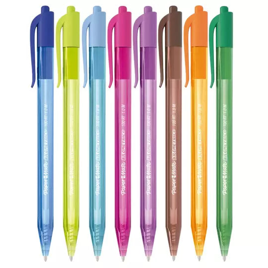 Boligrafo RT kilometrico fashion punto m ediano blister con 8 piezas