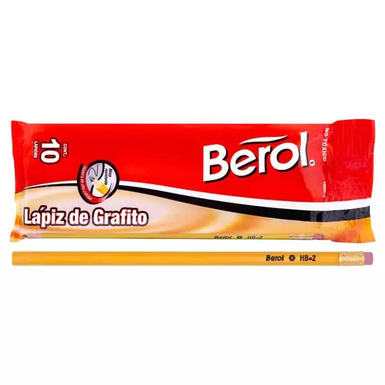 Lápiz hexagonal Berol no 2 10 piezas .