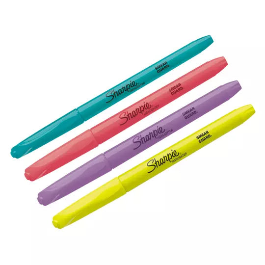 Resaltador Sharpie Pocket colores fluore centes caja con 4 piezas