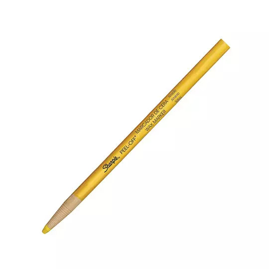 Marcador de cera Sharpie color amarillo, caja con 12 piezas