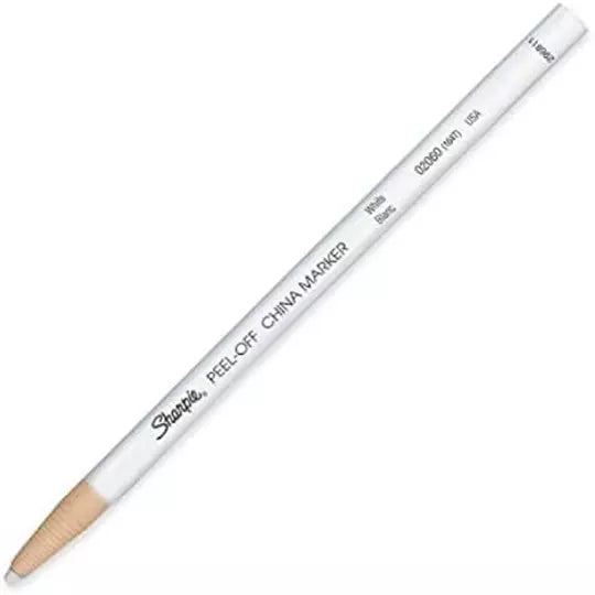 Marcador de cera Sharpie color blanco, c aja con 12 piezas