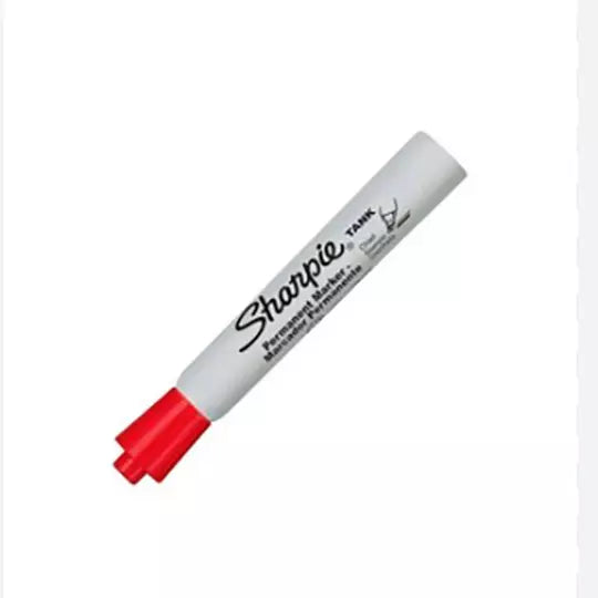 Marcador permanente Sharpie Tank rojo ca ja con 12 piezas
