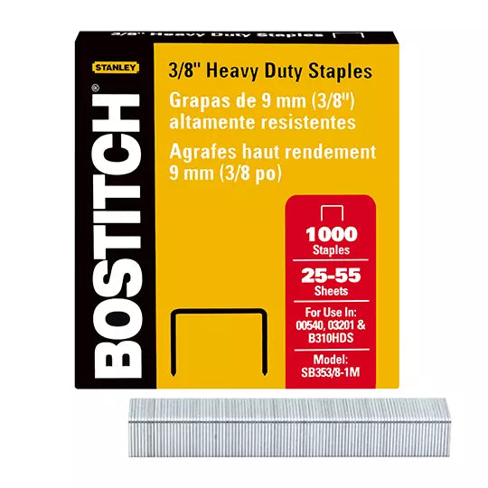 GRAPAS 3/8 CAJA CON 1,000 GRAPAS