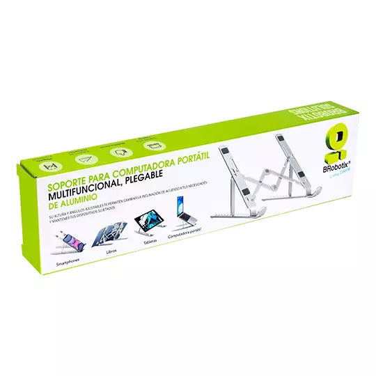 Soporte de Aluminio para Laptop, Multifuncion BROBOTIX 263564