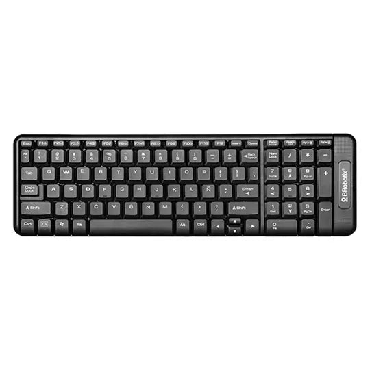 Kit De Teclado Y Mouse Inalámbrico Multi media, Negro BROBOTIX 6000618