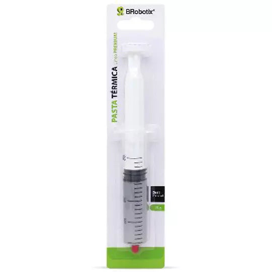 BROBOTIX PASTA TERMICA TUBO DE 20 GRAMOS - Disipador CPU Escritorio Ventilador Mother Board Ventilador- Dispensador Jeringa