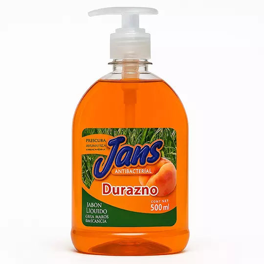 Jabon Para Manos Jans Antibacterial 500 ml Durazno